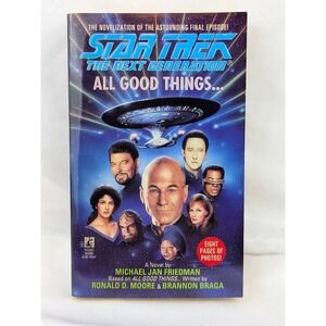 Pocket Books Star Trek TNG All Good Things Novelization Paperback 1995 Sci-Fi